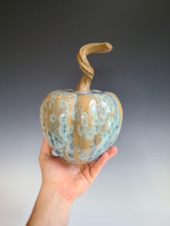 "Willow Pumpkin," Ceramic Pumpkin Sculpture