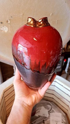 "Princess Scarlet, " Abstract Porcelain Vase