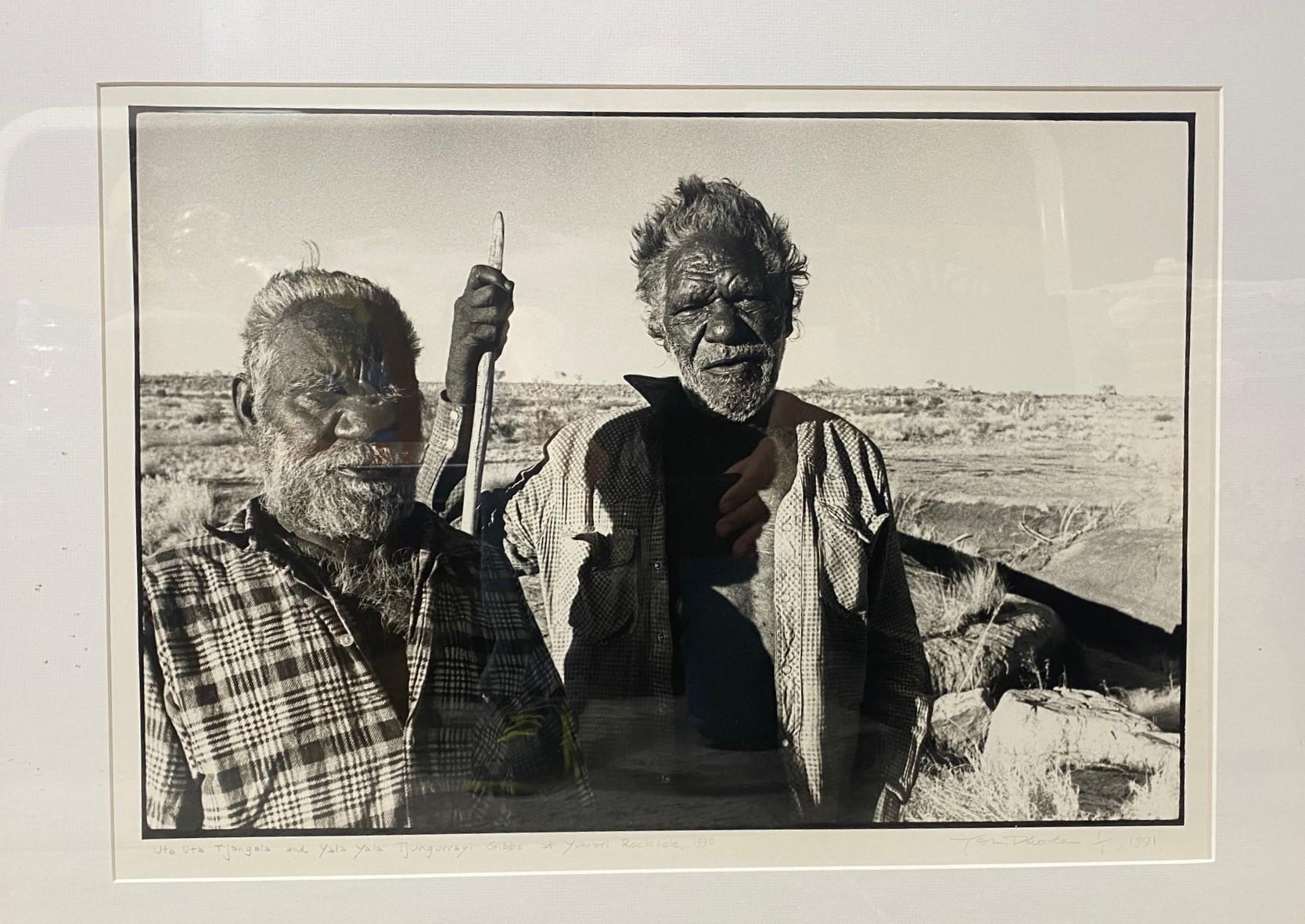 Folk Art Jon Rhodes Signed Limited Ed Australian Aboriginal Art Silver Gelatin Photograph For Sale