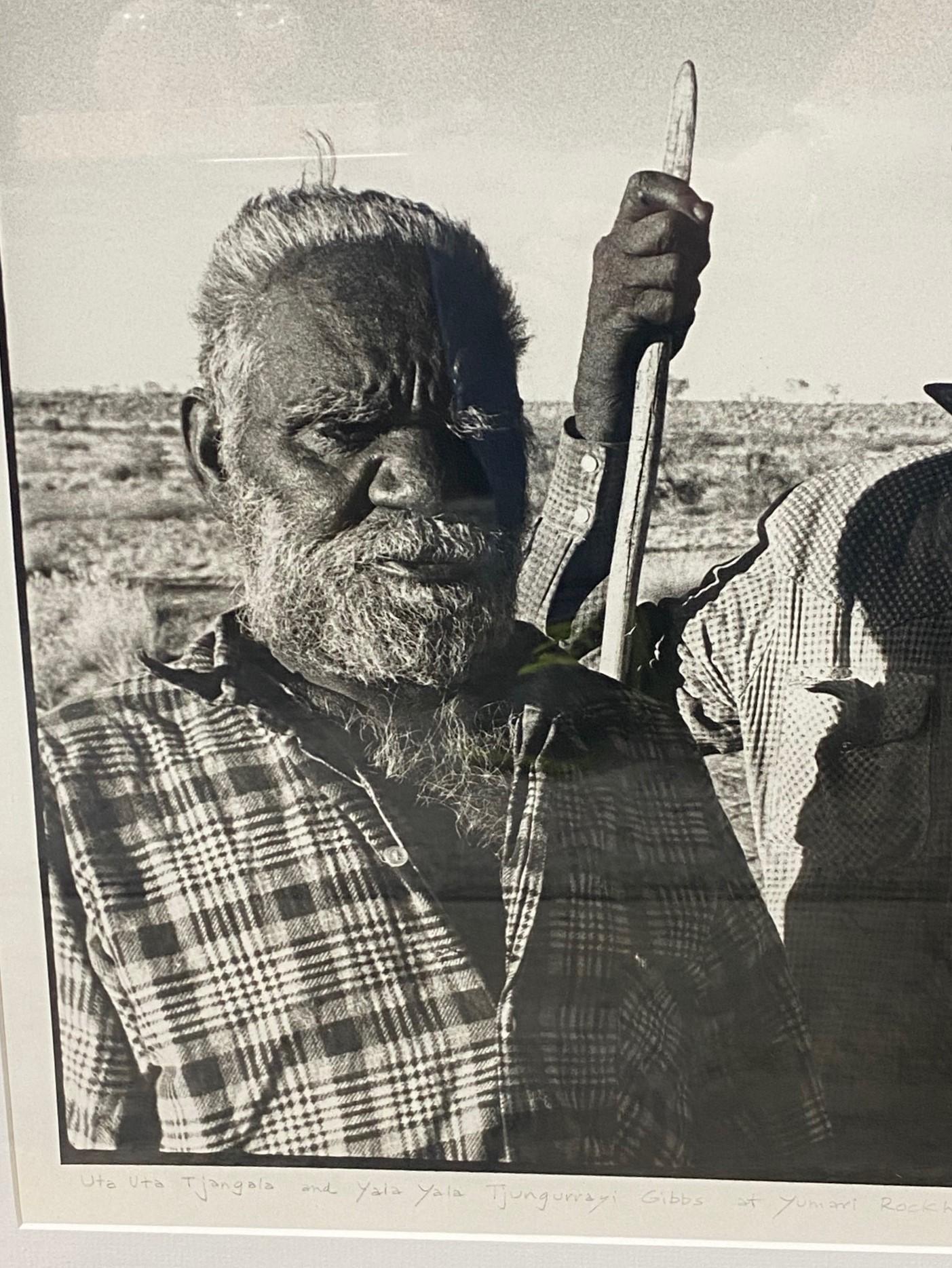 Late 20th Century Jon Rhodes Signed Limited Ed Australian Aboriginal Art Silver Gelatin Photograph For Sale
