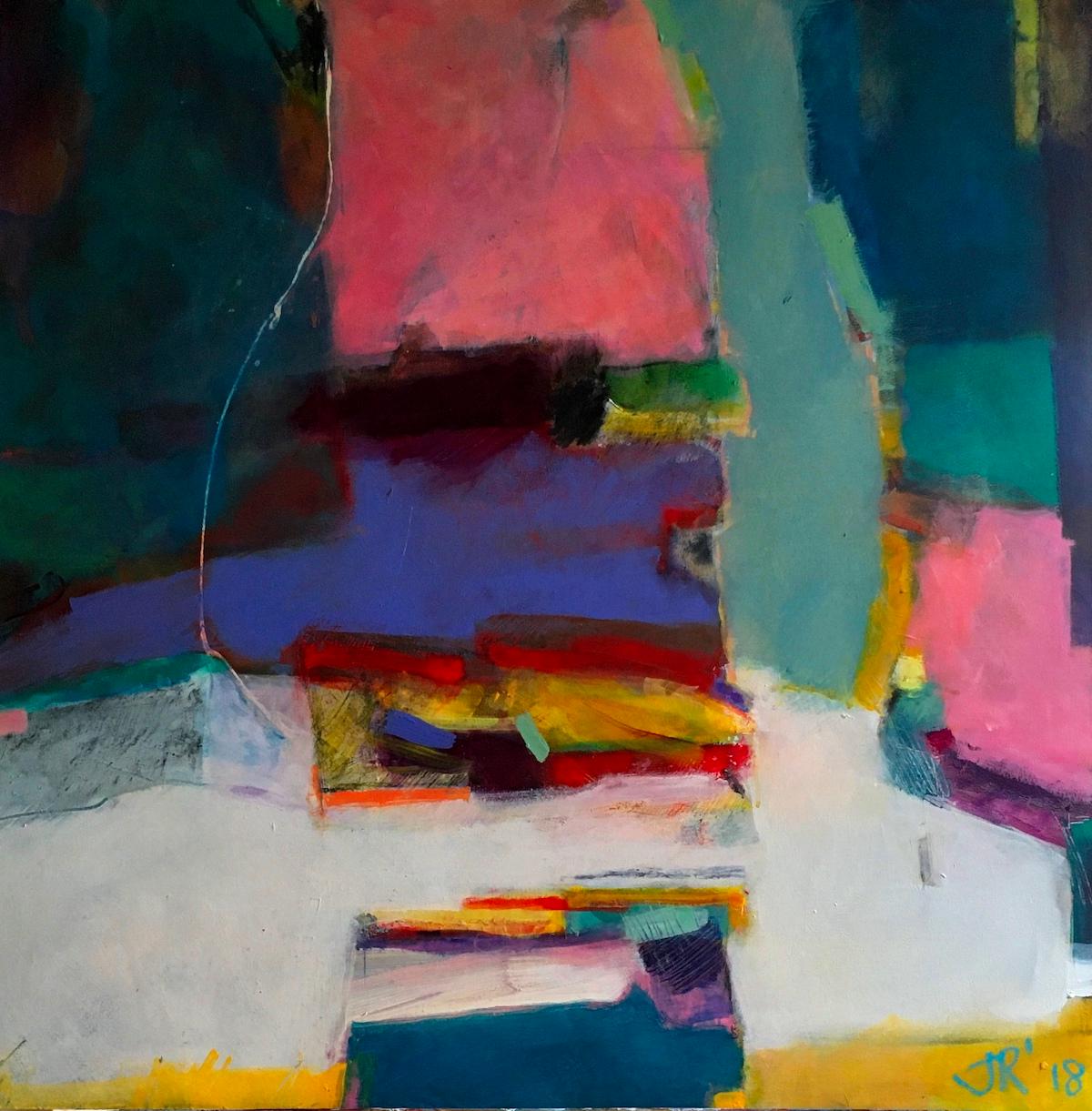 Kerrera #2 di Jon Rowland, Pittura di paesaggio, pittura astratta, arte originale in vendita 1