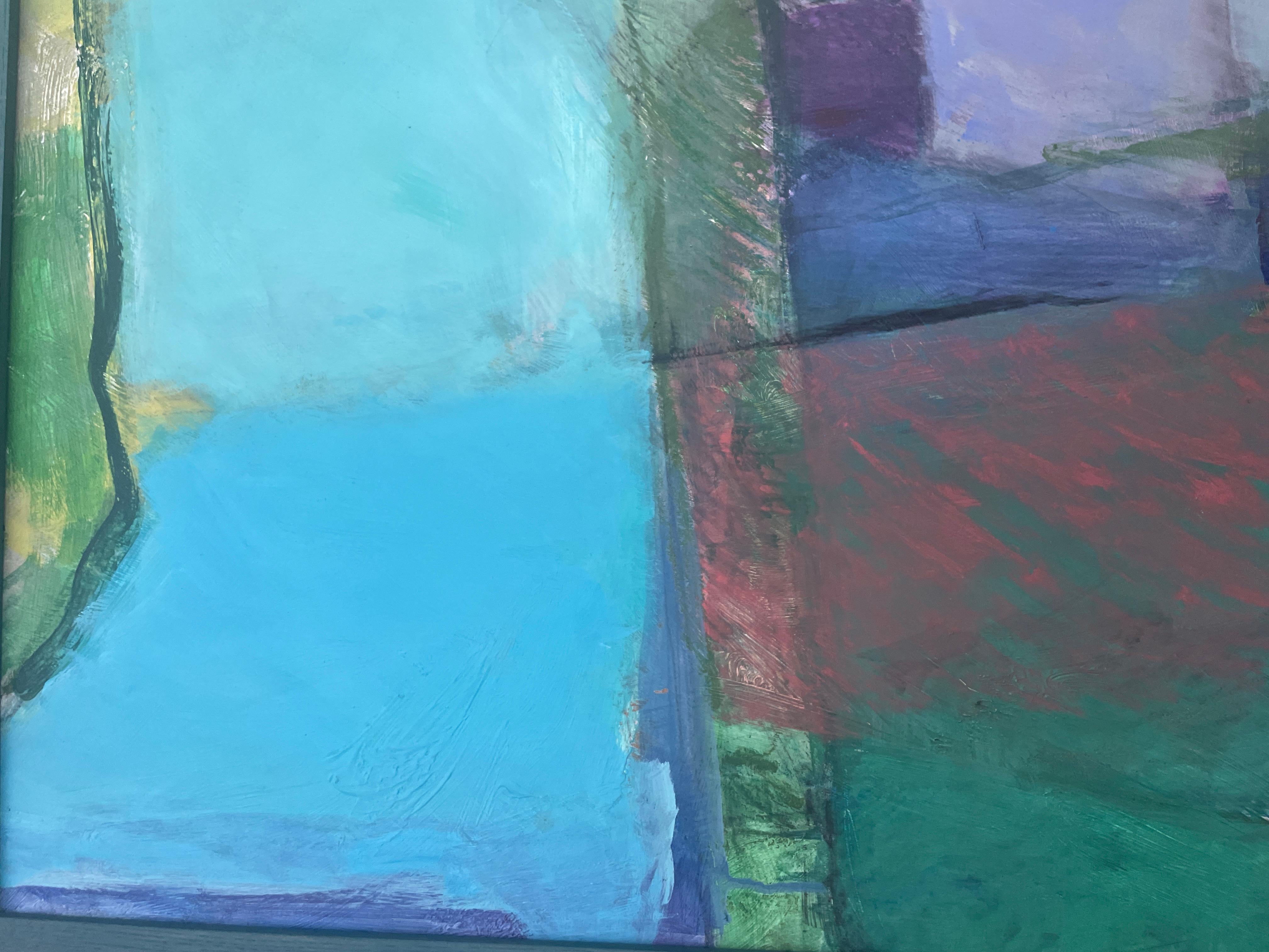 Paxos - Unititled Green di Jon Rowland, originale, astratto, paesaggio in vendita 4