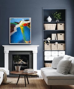 Seas of Pleasure - Blue Pool #7 by Jon Rowland, Original painting, Abstract art