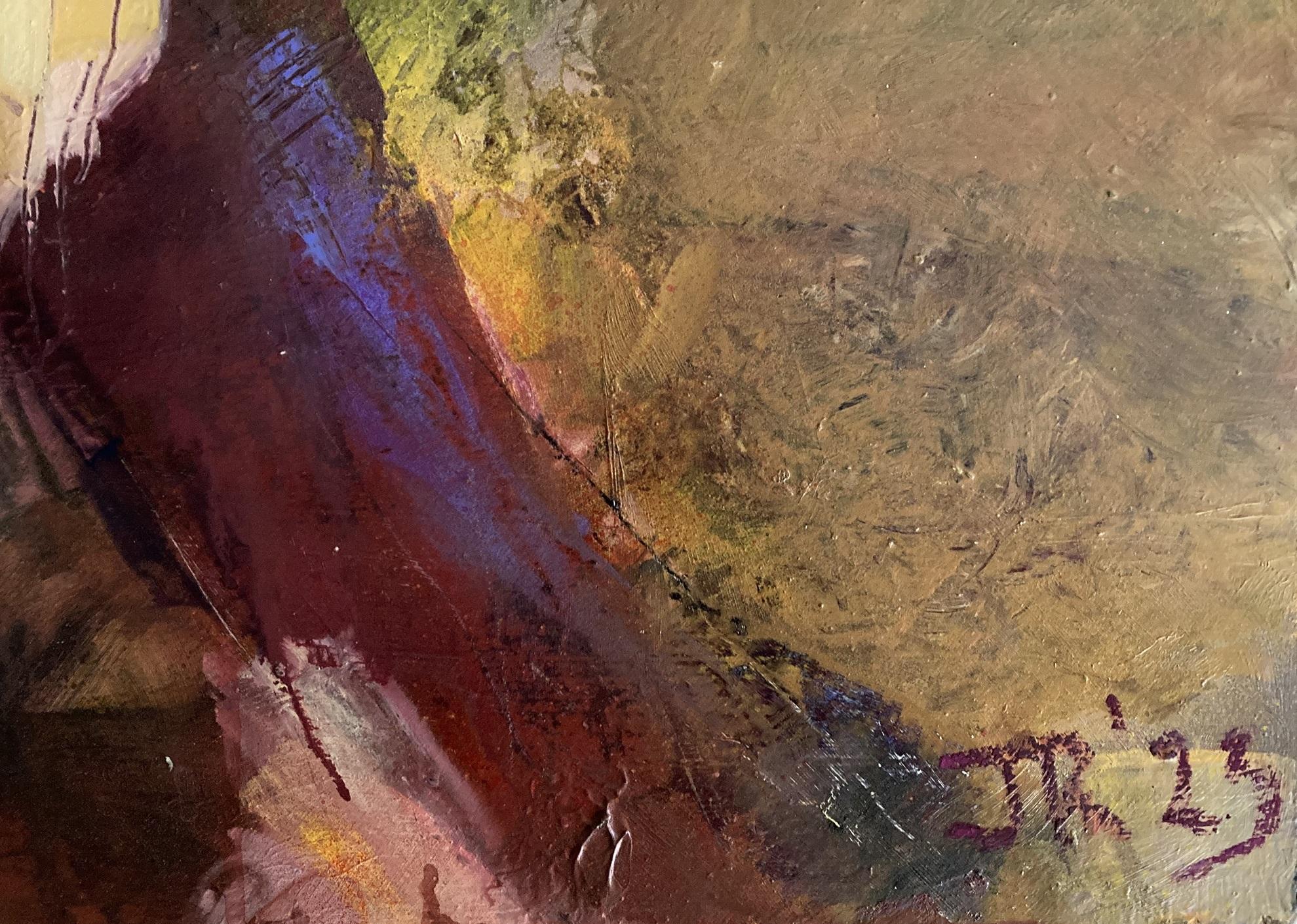 Untitled - Hot Rocks, original painting, abstract art For Sale 7