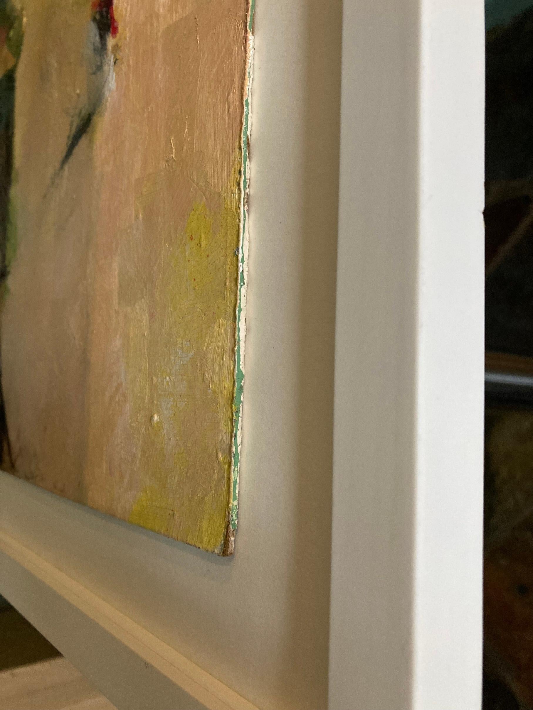 Untitled - Hot Rocks, original painting, abstract art - Abstract Painting by Jon Rowland