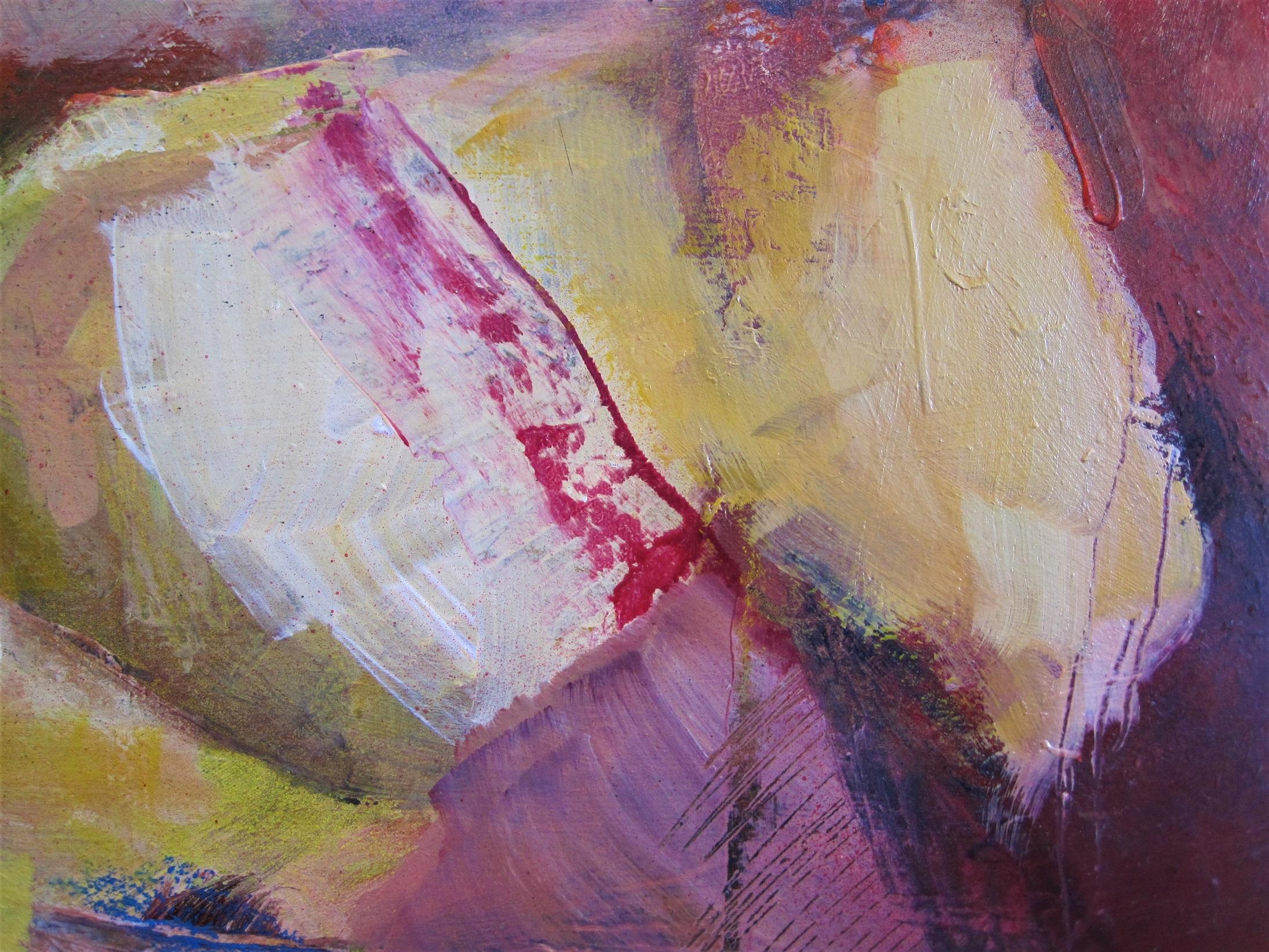 Untitled - Hot Rocks, original painting, abstract art For Sale 1