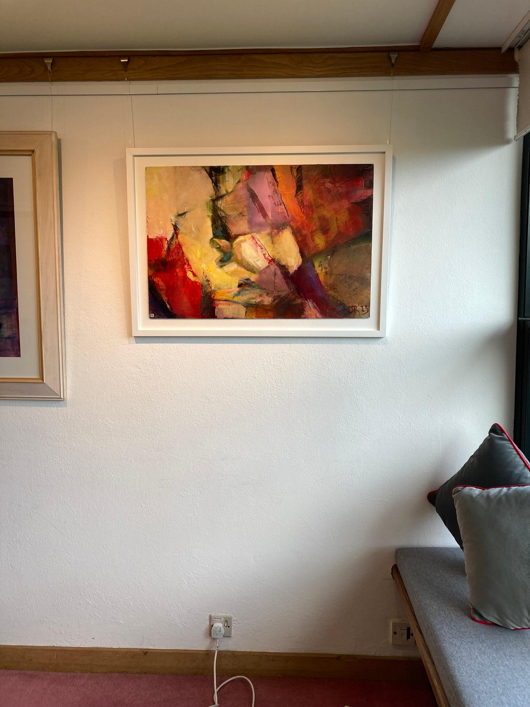 Untitled - Hot Rocks, original painting, abstract art For Sale 2