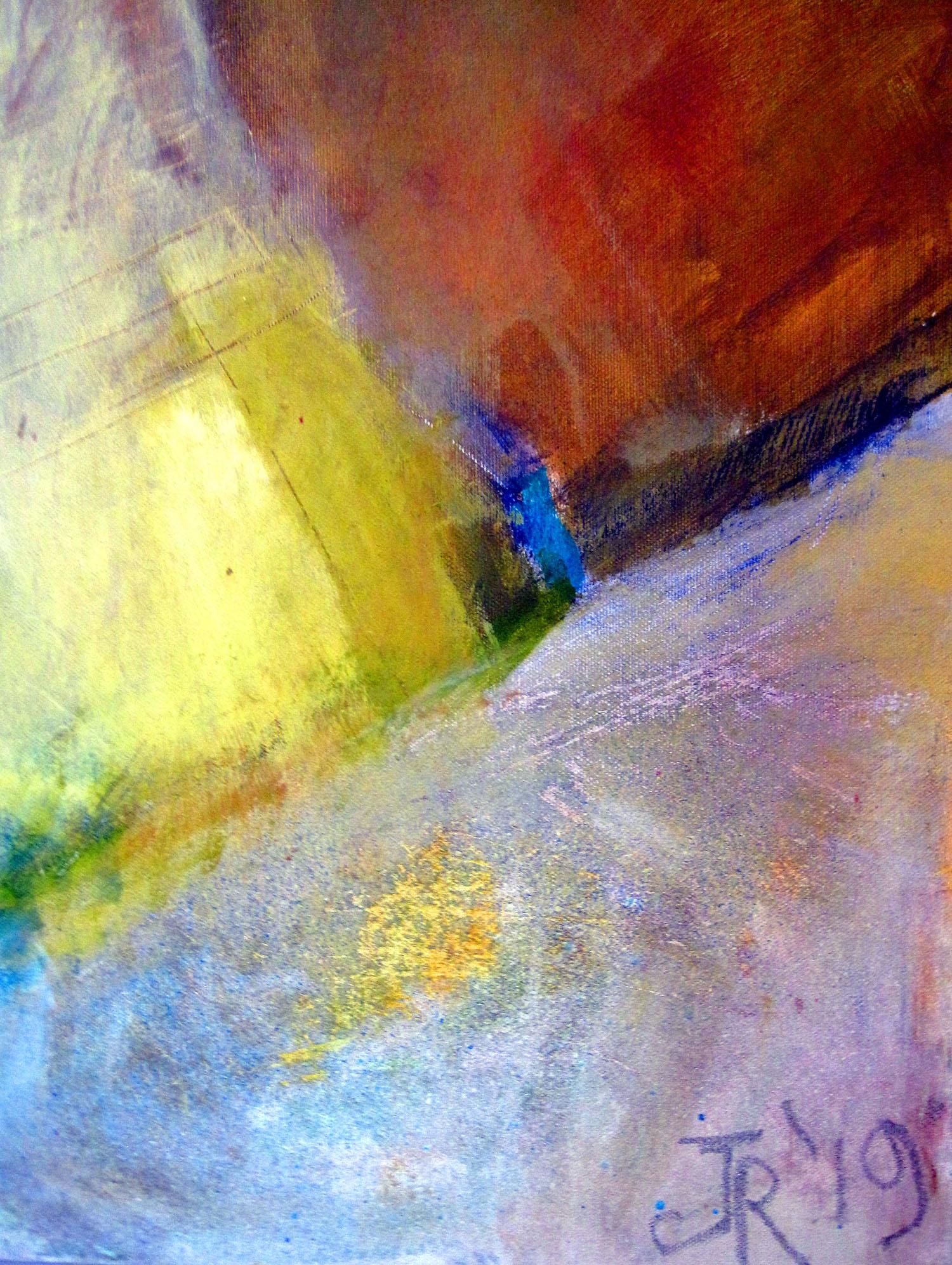And a river flows on through – #1 BY JON ROWLAND, Original Abstract Painting For Sale 3