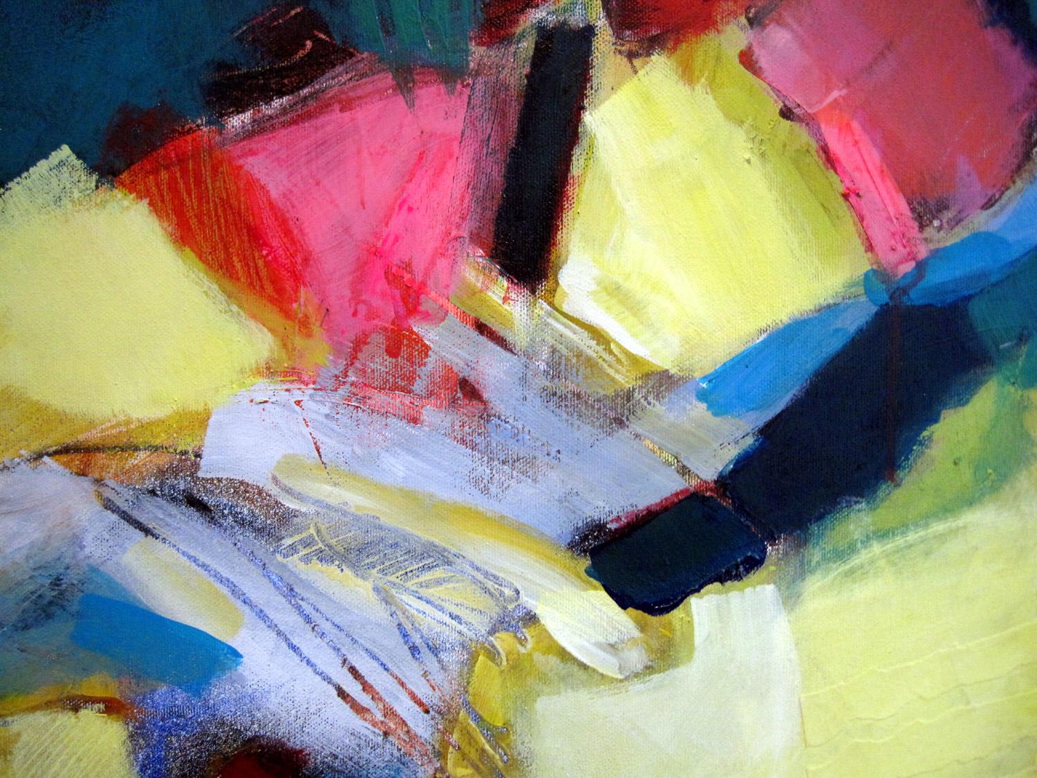 And a river flows on through – #1 BY JON ROWLAND, Original Abstract Painting For Sale 4
