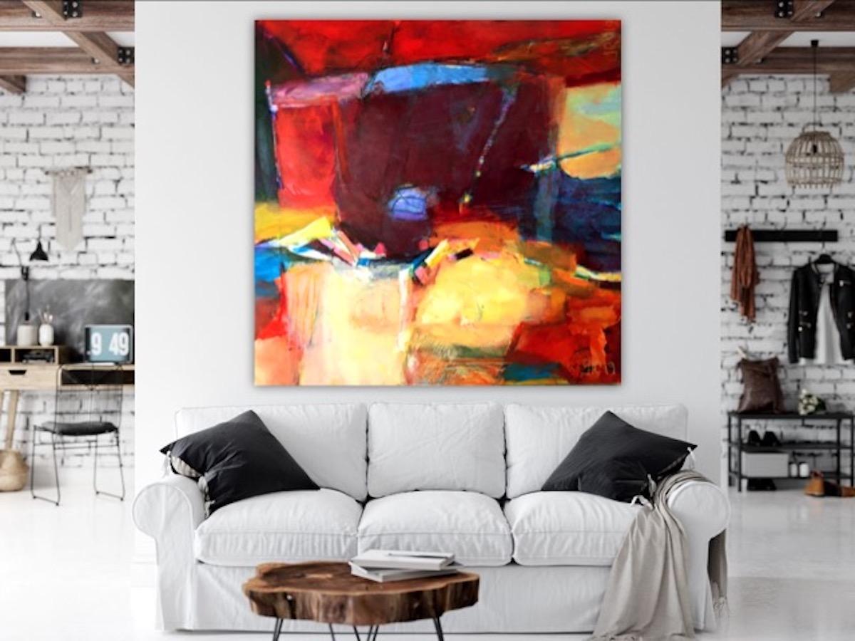 And a River Flows on Through #3 by Jon Rowland, abstract expressionist For Sale 1