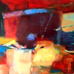 And a River Flows on Through #3 by Jon Rowland, abstract expressionist