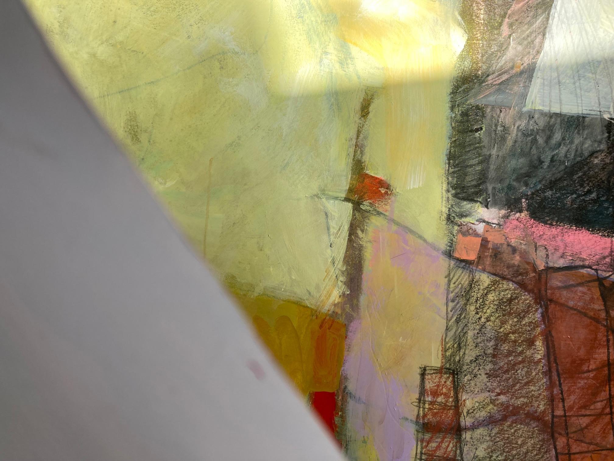 Avvicinamento alla calma, Pittura originale, Arte astratta, Tecnica mista, Colorato in vendita 7
