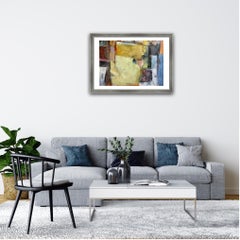 Approaching Calm, Original painting, Abstract art, Mixed media, Colourful