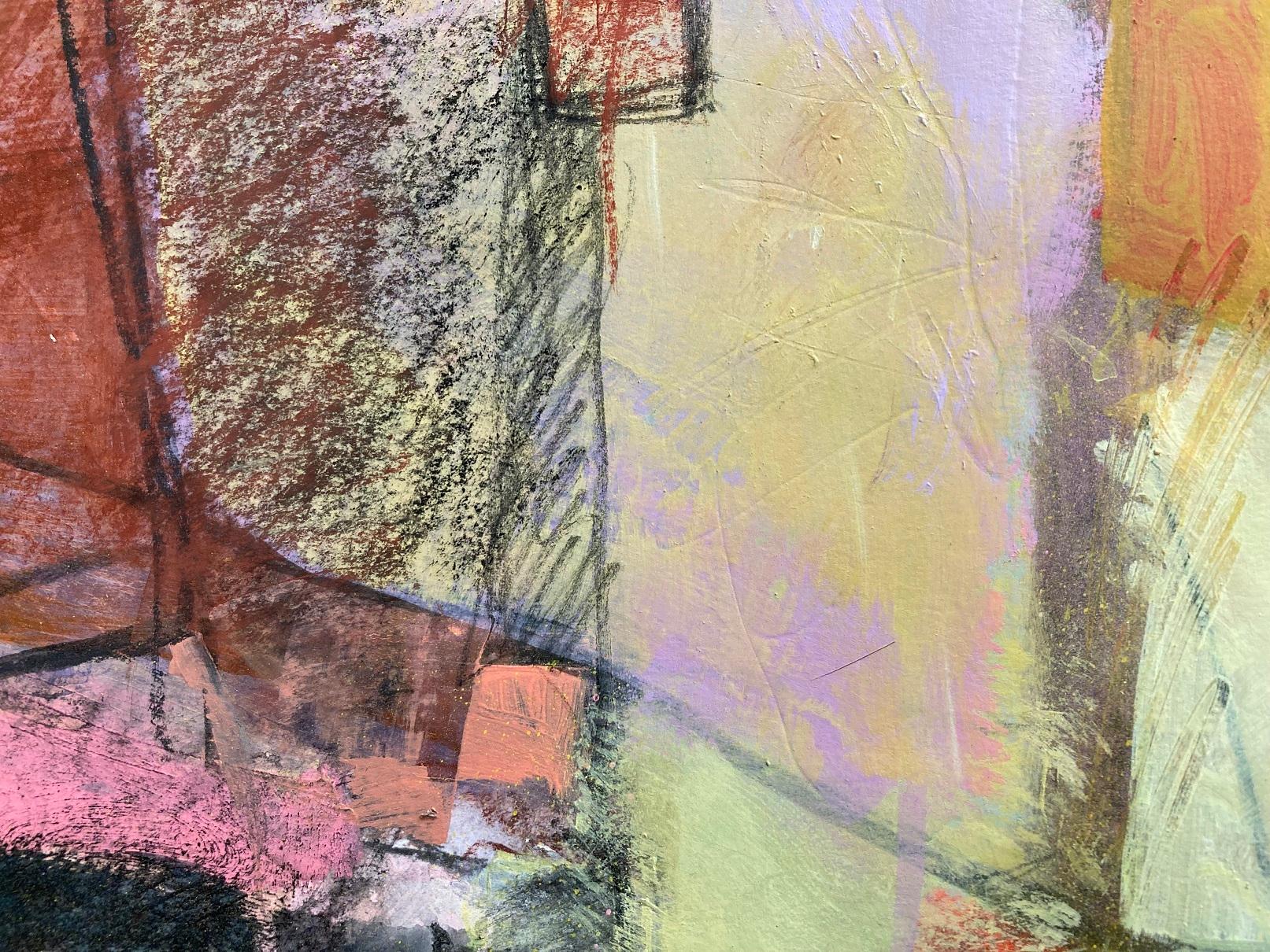 Avvicinamento alla calma, Pittura originale, Arte astratta, Tecnica mista, Colorato in vendita 2