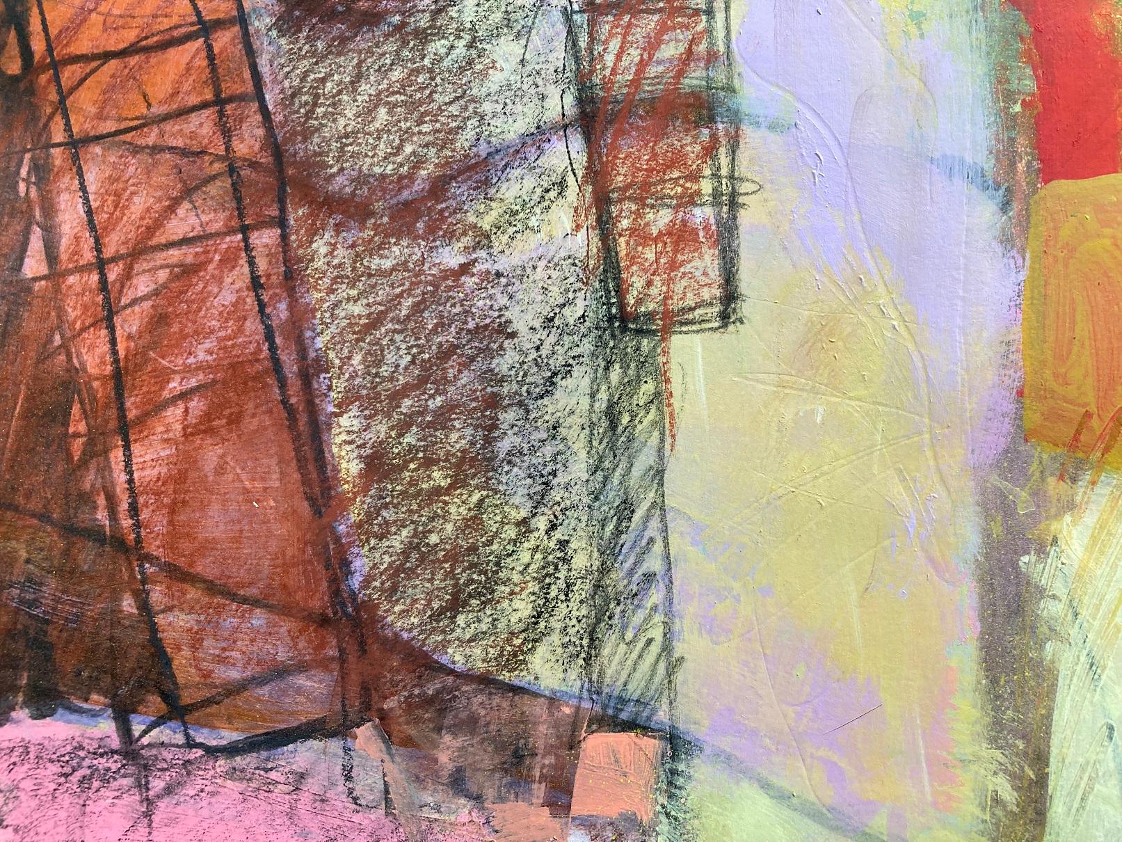 Avvicinamento alla calma, Pittura originale, Arte astratta, Tecnica mista, Colorato in vendita 4