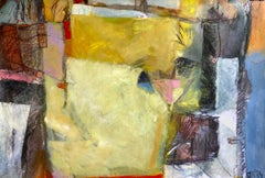 Acercándose a la calma, Pintura original, Arte abstracto, Técnica mixta, Colorido