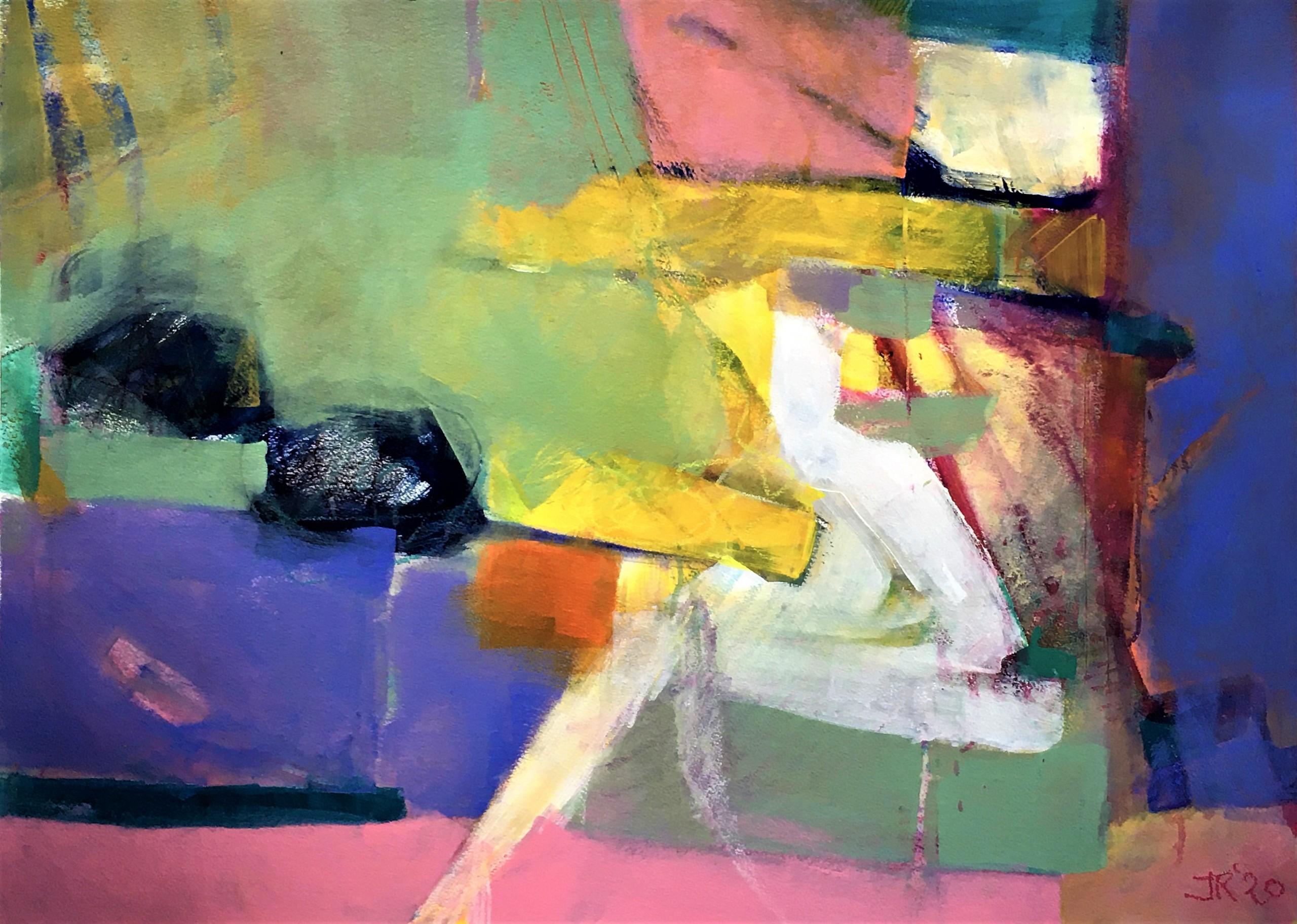 Abstract Painting Jon Rowland - Danseuse en train de se reposer