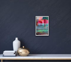 Jon Rowland, Bleheim - View to the Bridge, Original Abstract Painting, Bright