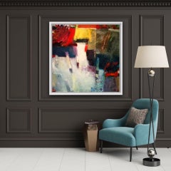 Jon Rowland, Chaumont #1, peinture abstraite originale, Bright Art, Statement Art