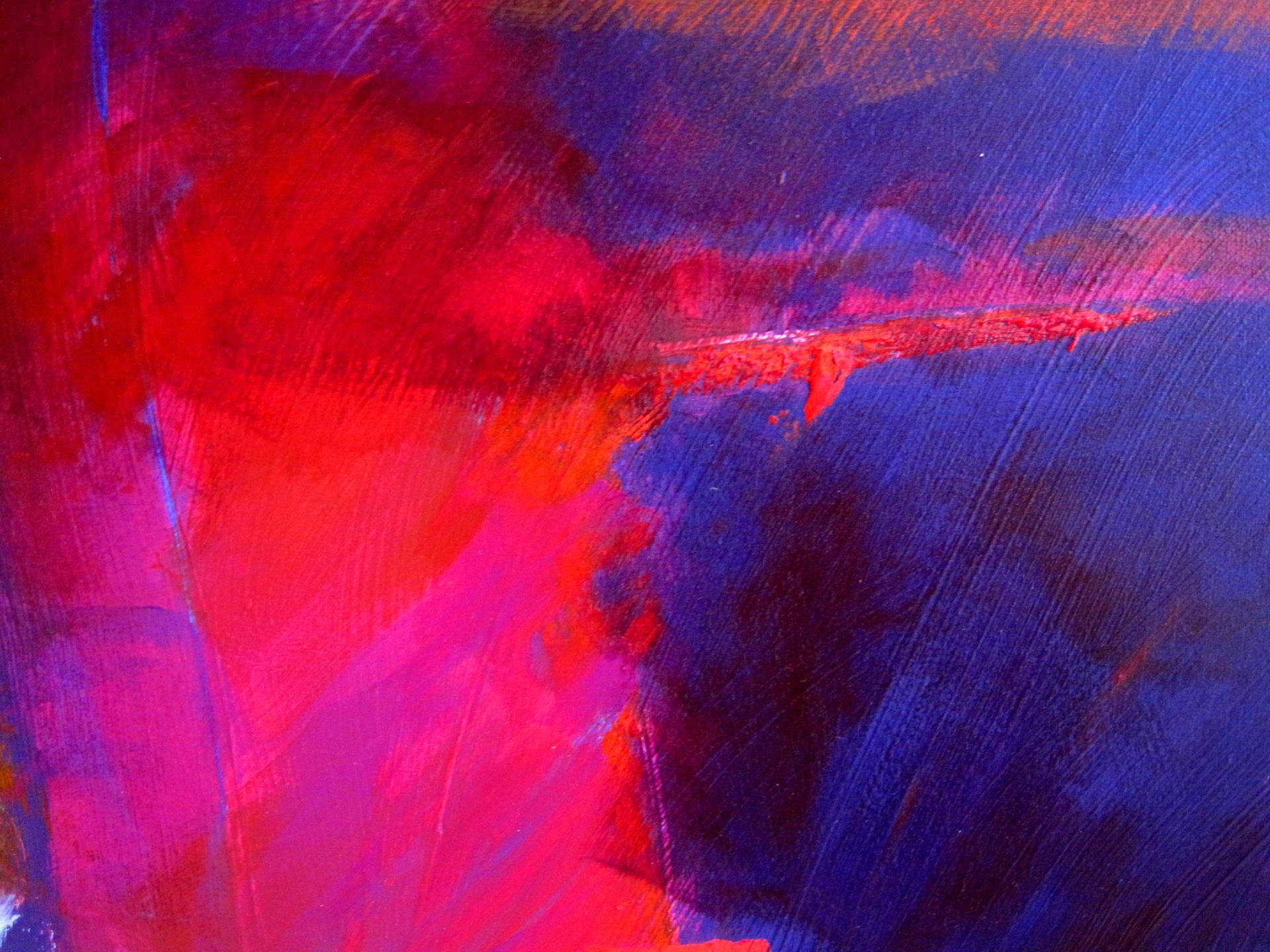 Jon Rowland, Tree Love #5, Original Abstract Painting, Bright Contemporary Art For Sale 1