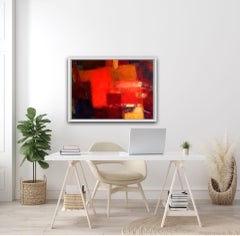 Jon Rowland, Sans titre : Interior 2, peinture abstraite originale, Bright Art