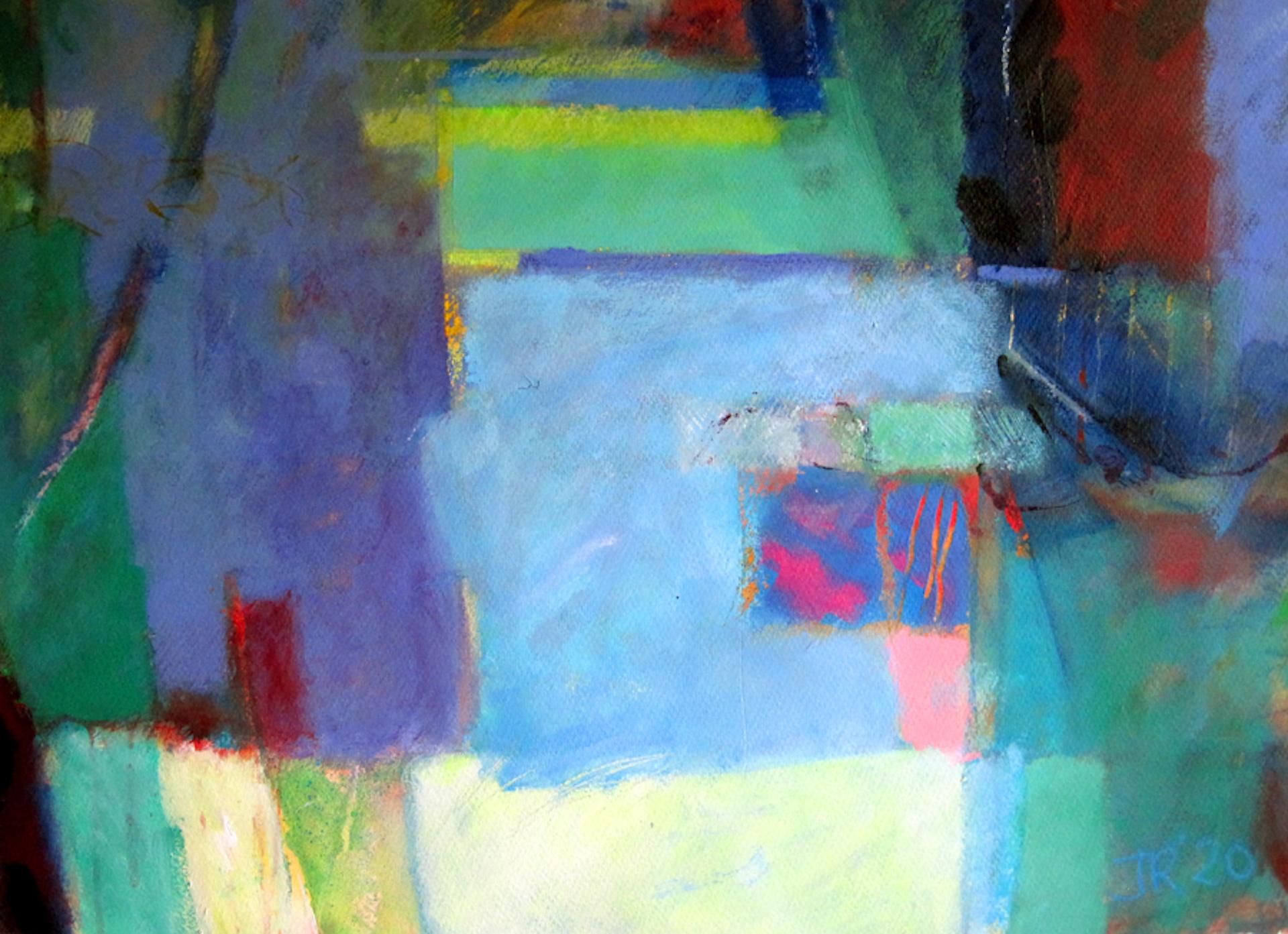 Jon Rowland, Ohne Titel: Durch das Frühlingsfenster, Original abstraktes Gemälde