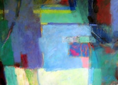 Jon Rowland, Sans titre : Through the Spring Window, peinture abstraite originale