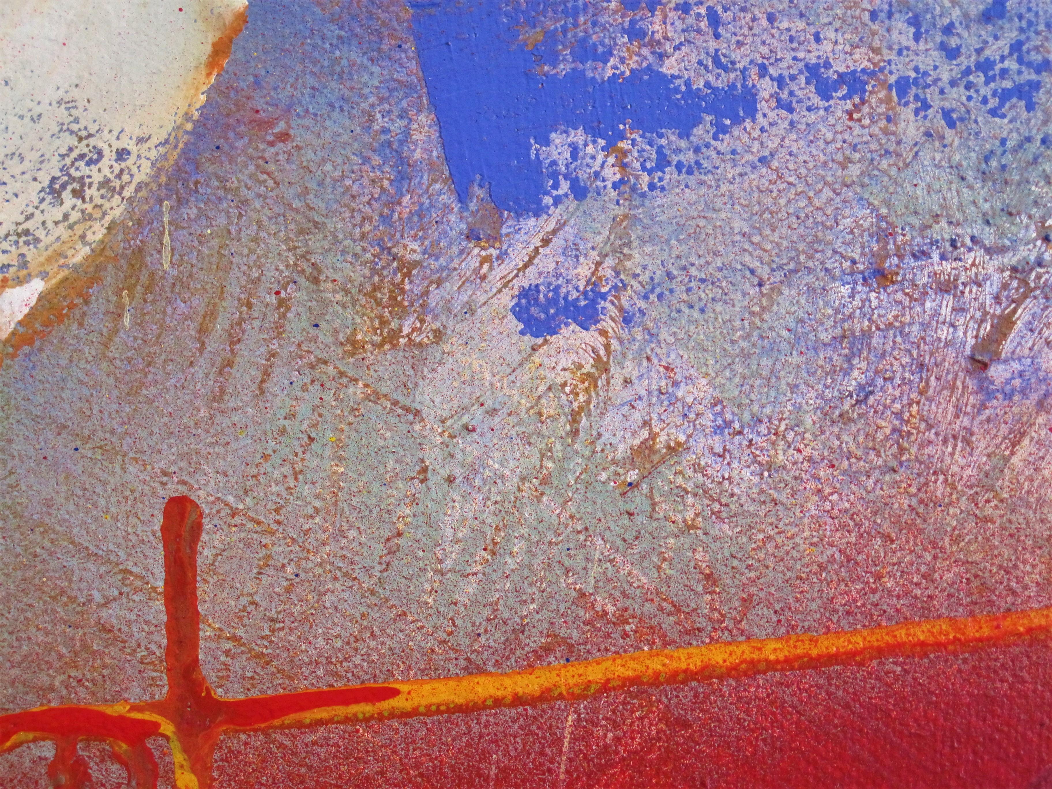 Ola de pasión, Pintura original, Arte abstracto, Técnica mixta, Colorido en venta 5
