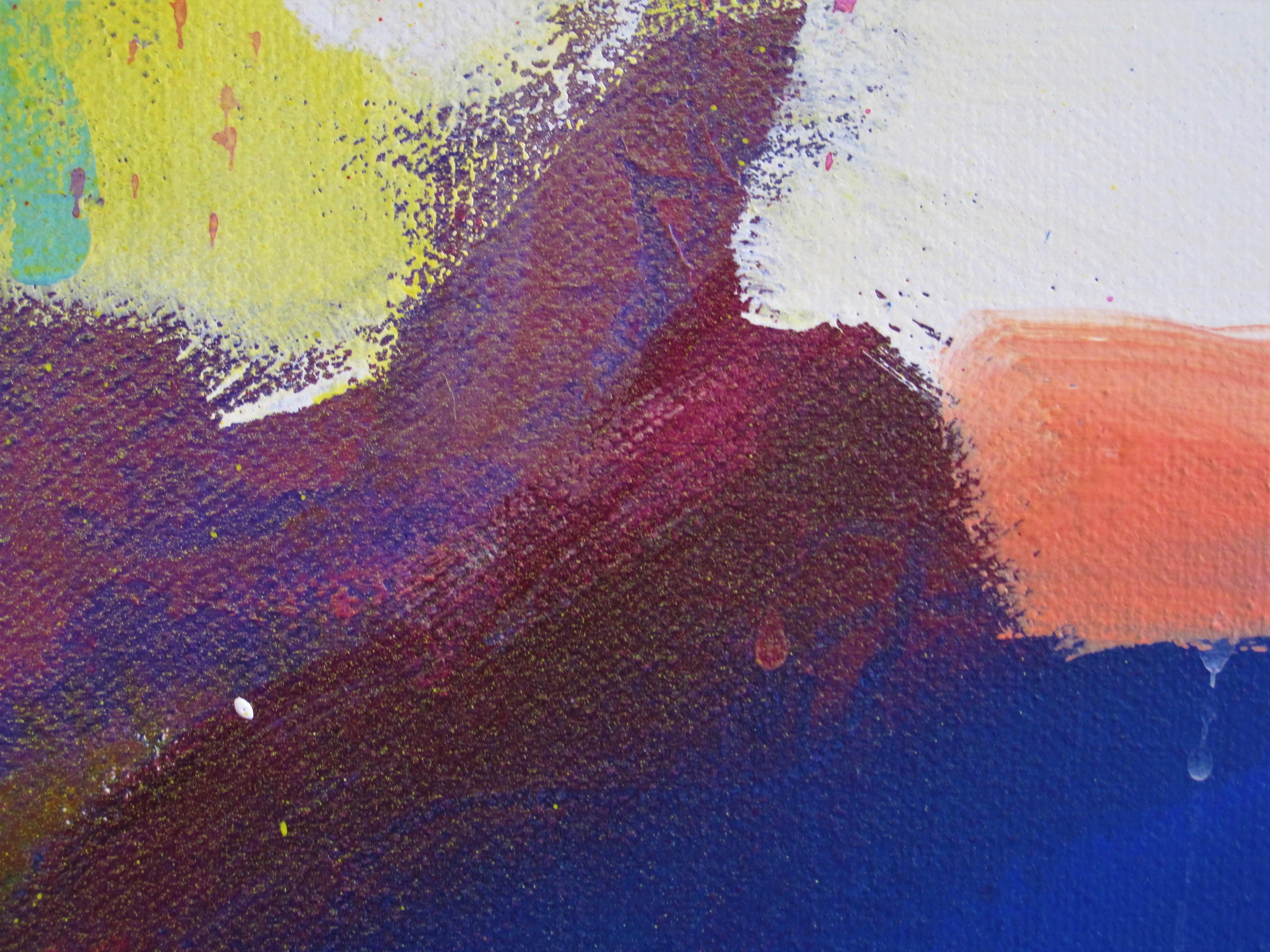 Ola de pasión, Pintura original, Arte abstracto, Técnica mixta, Colorido - Painting de Jon Rowland