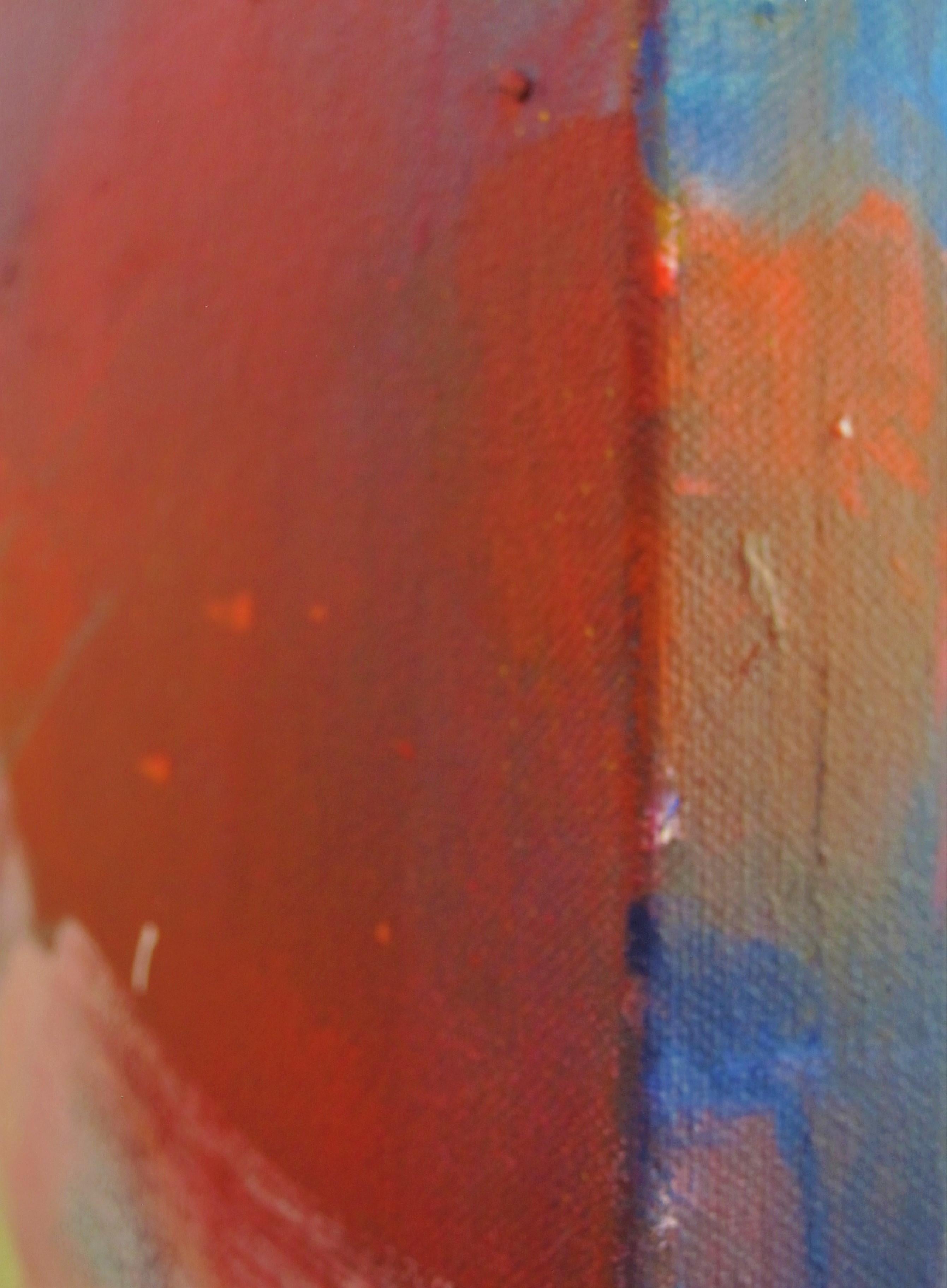 Ola de pasión, Pintura original, Arte abstracto, Técnica mixta, Colorido en venta 1