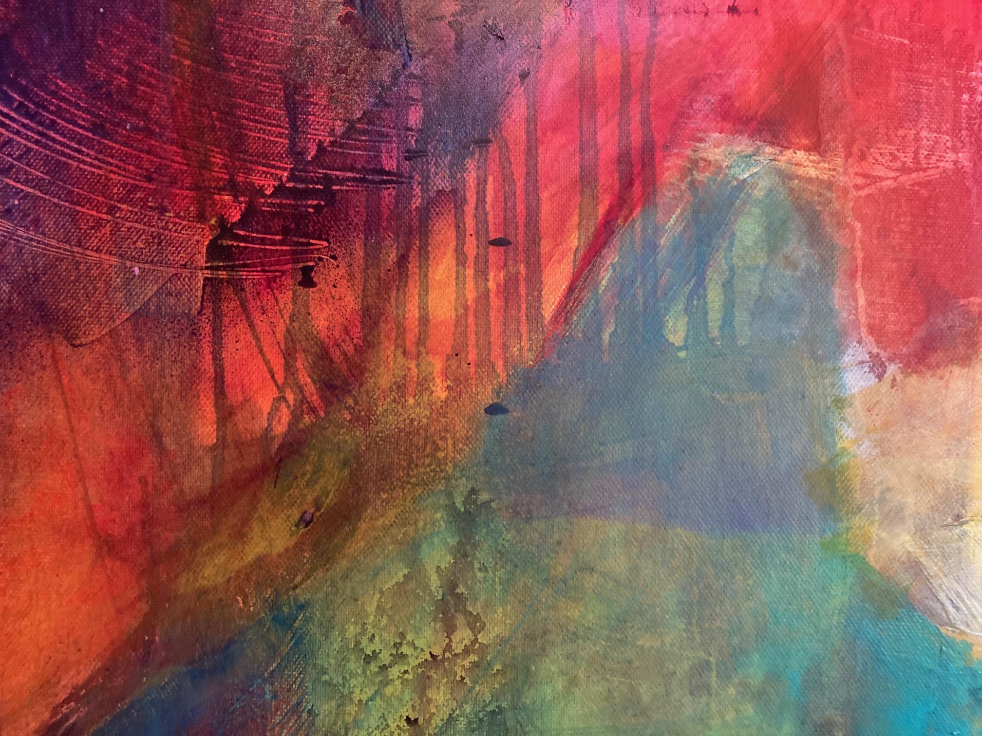 Onda della passione, Pittura originale, Astratto, Paesaggio, Tecnica mista in vendita 1