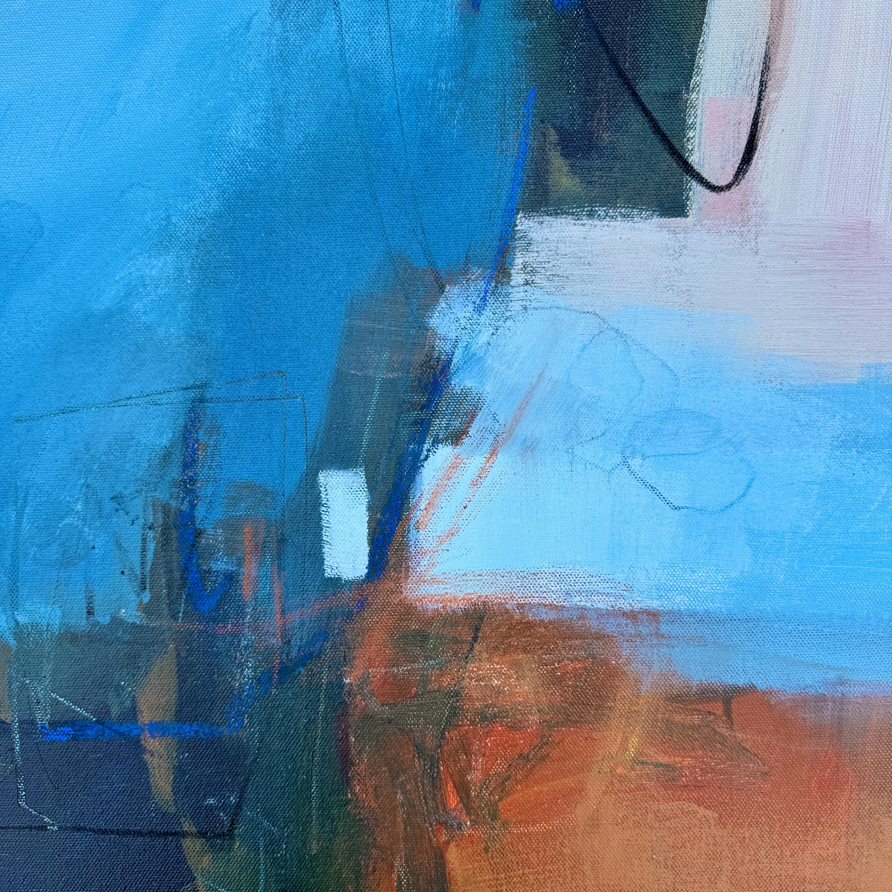 Onda della passione, Pittura originale, Astratto, Paesaggio, Tecnica mista in vendita 5