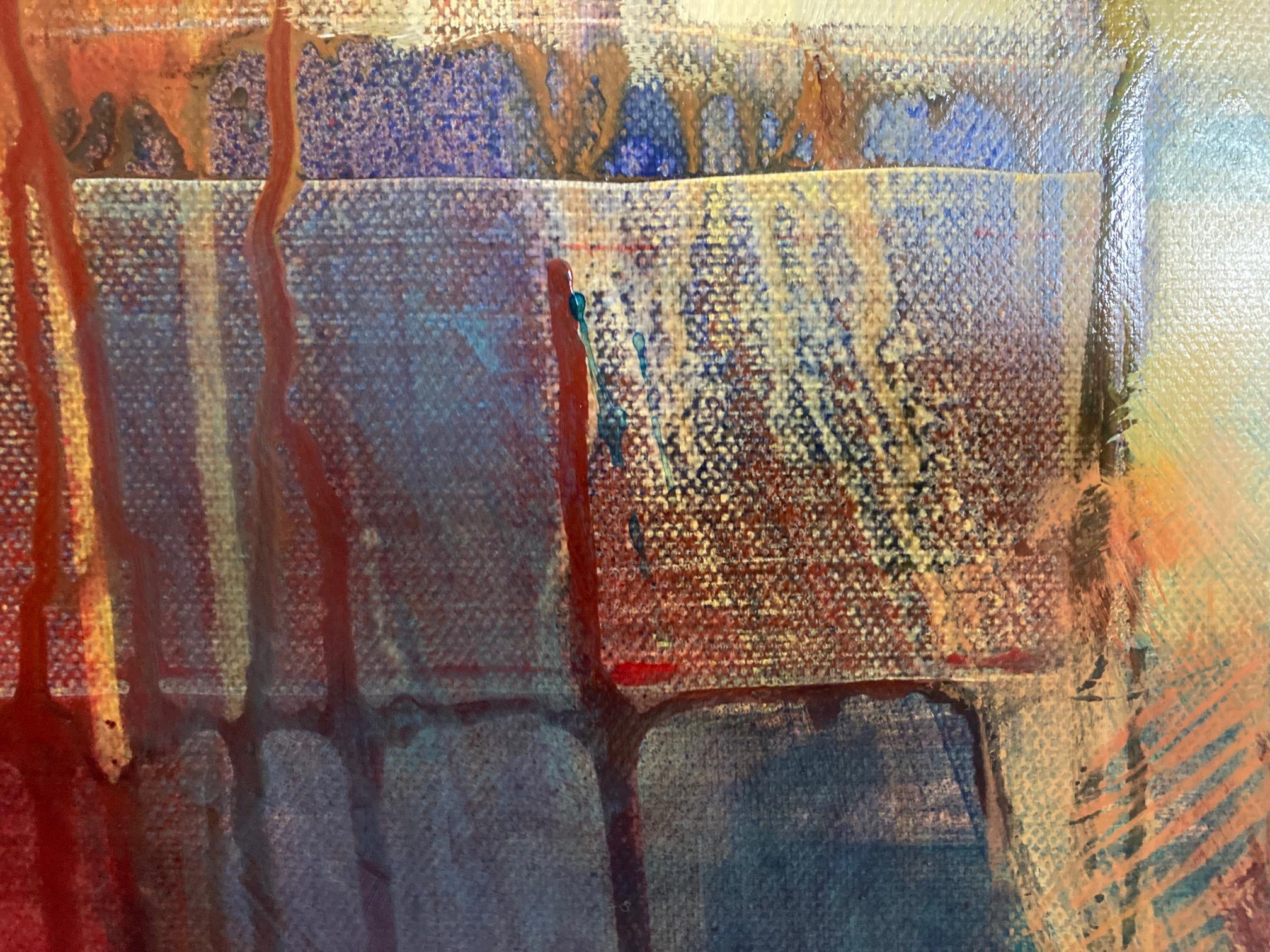 Liberazione, Pittura originale, Astratto, Paesaggio, Tecnica mista - Painting di Jon Rowland