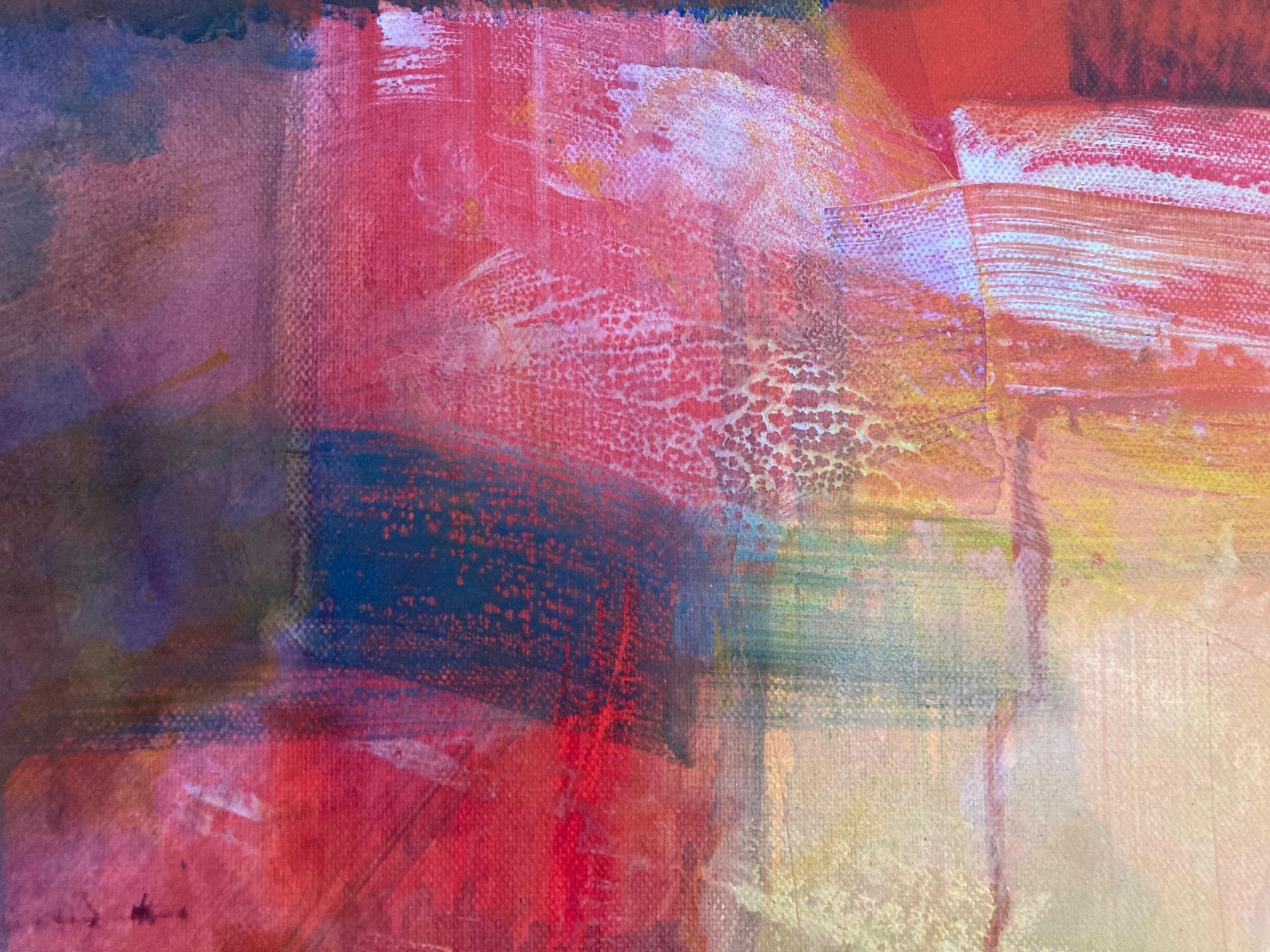 Liberazione, Pittura originale, Astratto, Paesaggio, Tecnica mista - Landscape Painting Marrone di Jon Rowland