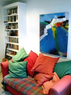 Seas of Pleasure – Blue Pool #7 , large abstract art painting,