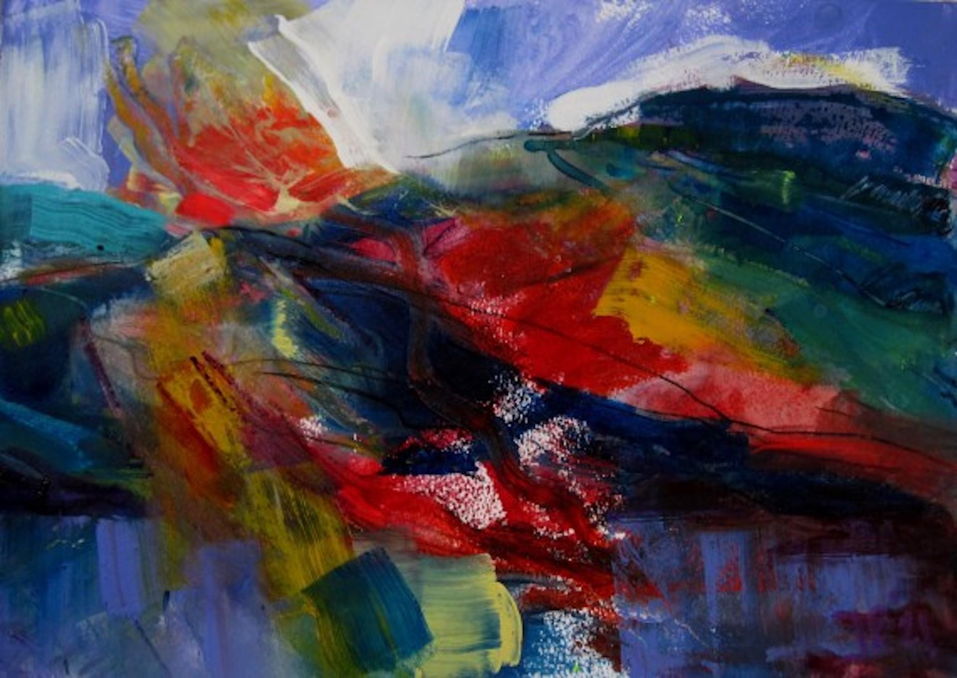Shoreline, Jon Rowland, peinture expressionniste abstraite contemporaine originale