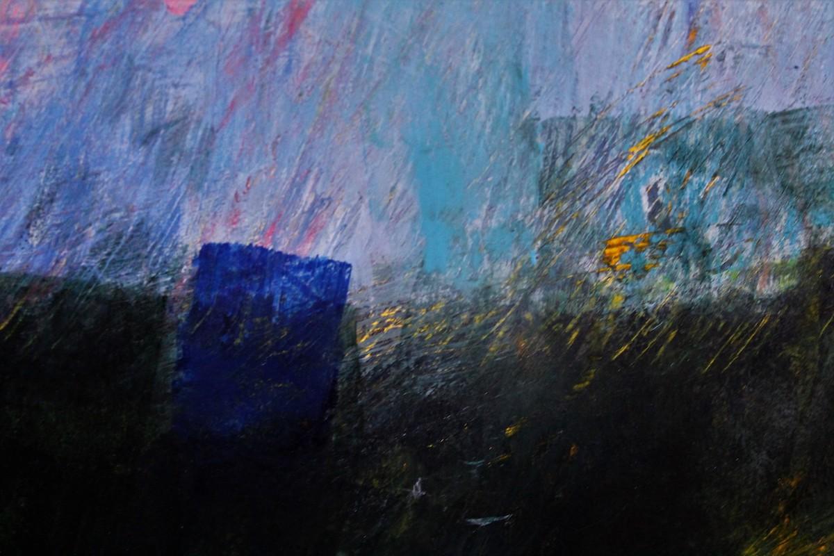 Doccia estiva - Painting Espressionismo astratto di Jon Rowland