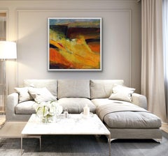The Desert Shall Rejoice, Abstract Colour Field Landscape Painting, Desert Art