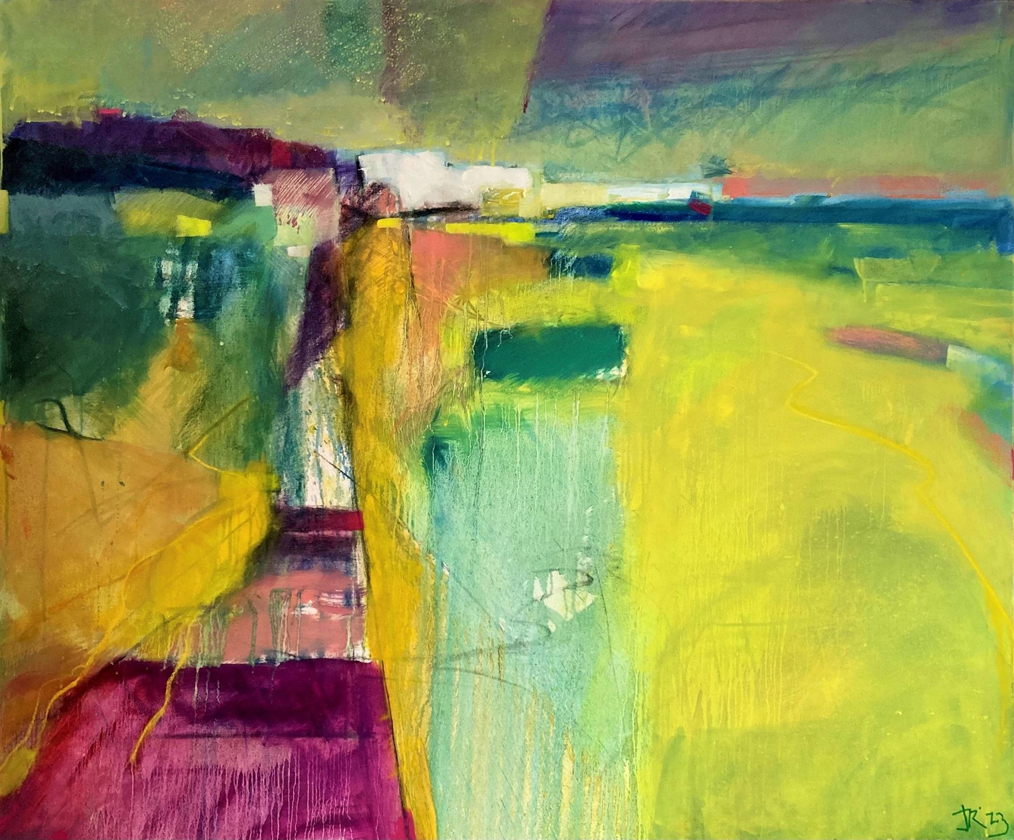 La orilla más salvaje del amor, Pintura original, Arte abstracto, Técnica mixta
