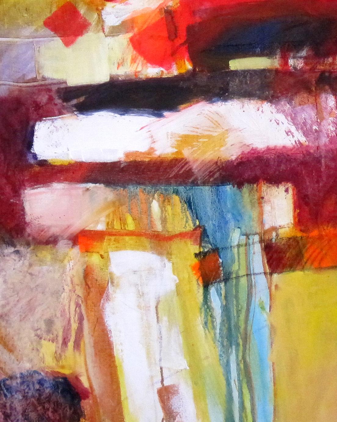Albero dell'amore, pittura astratta, pittura in campo cromatico, Statement Art di grandi dimensioni in vendita 2