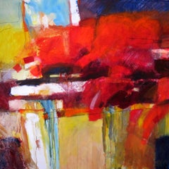 Árbol del amor, pintura abstracta, pintura de campo de color, arte de gran tamaño