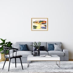 Winter Sun, Scotland, Acrylic on paper, Original Painting, Abstract art