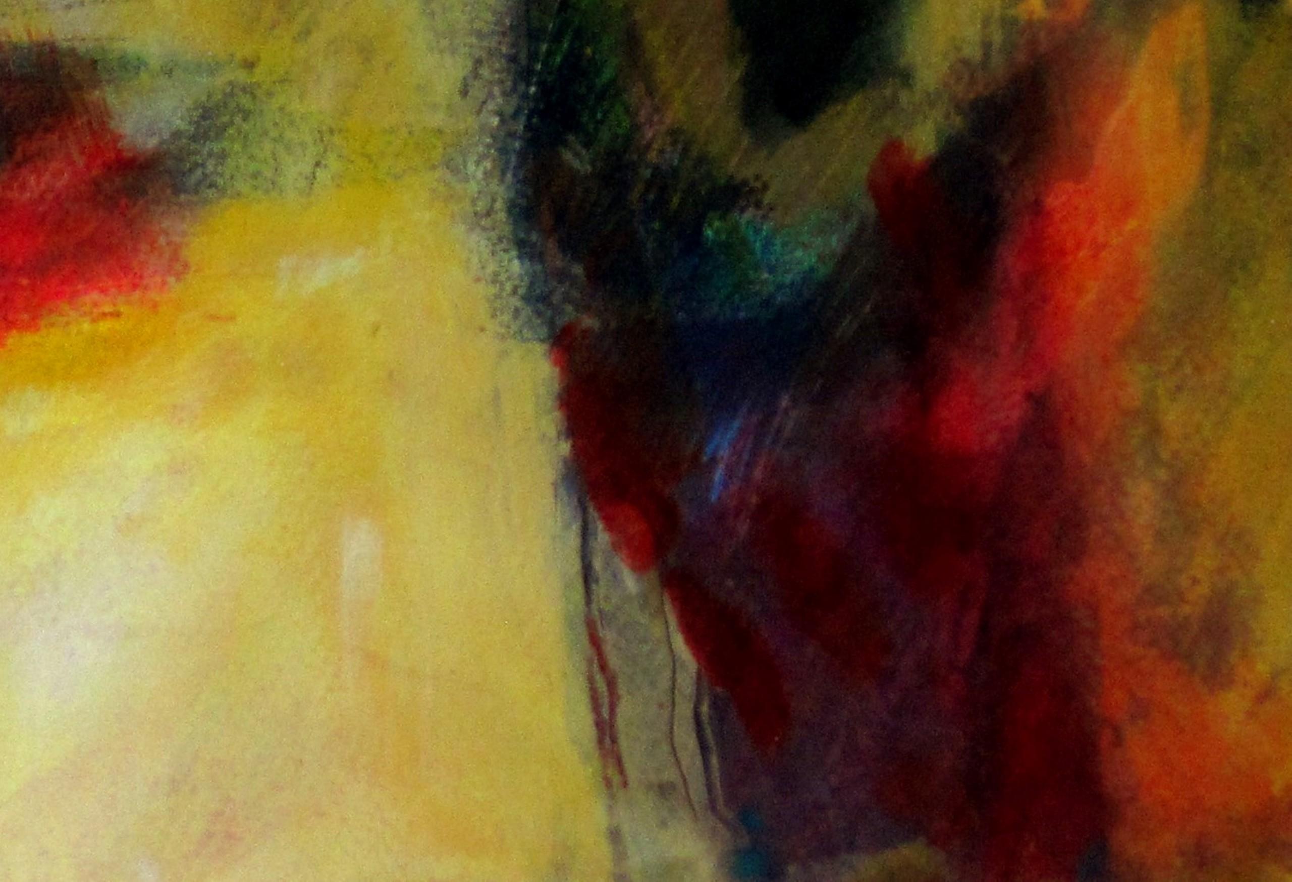 Yellow Landscape - Abstract Painting by Jon Rowland