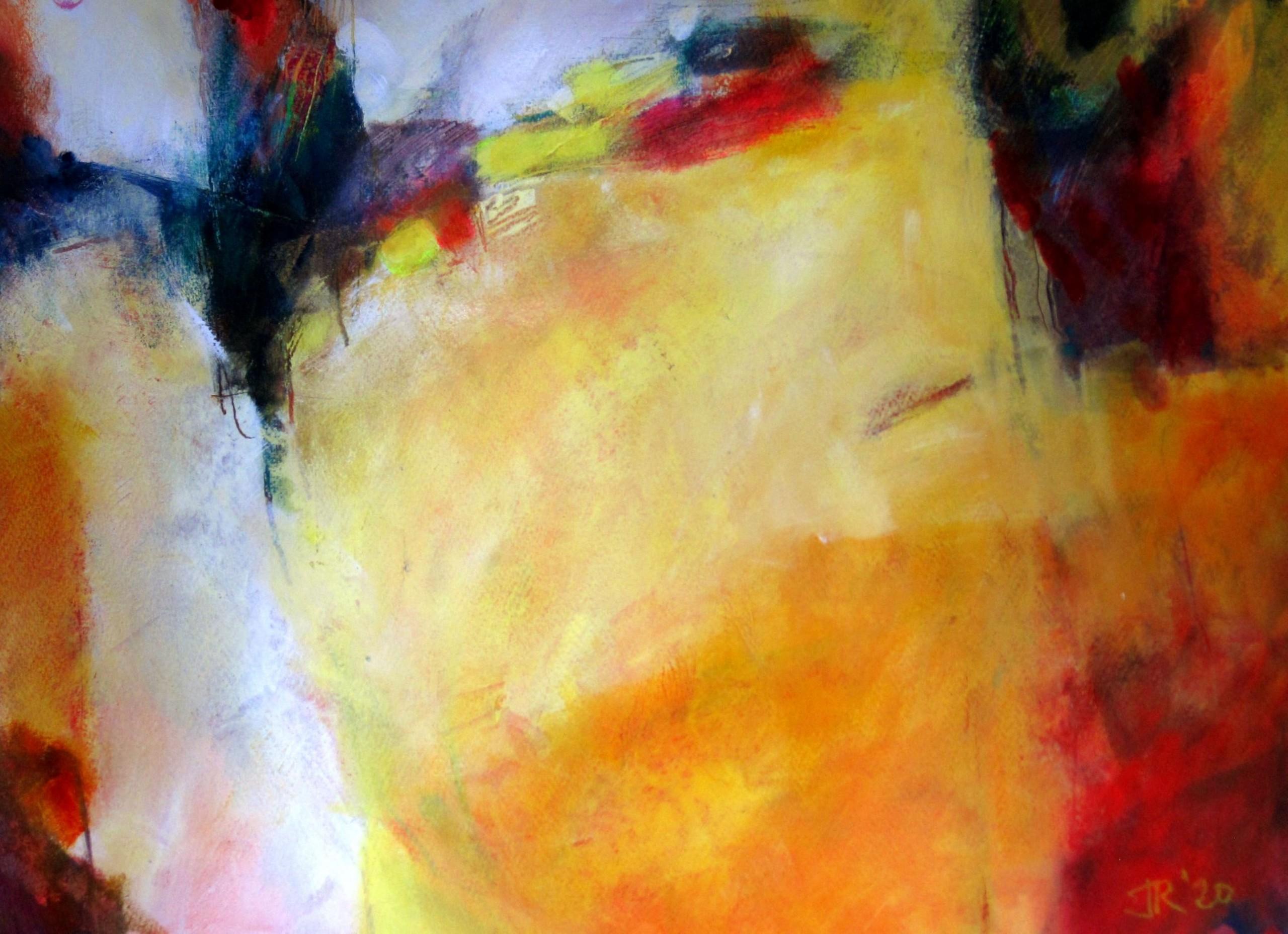 Jon Rowland Landscape Painting - Yellow Landscape