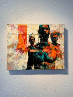 „ Codebreaker“ von Jon Wassom, Mixed Media, männliches Porträt