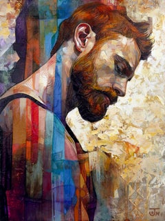 "The Space Between" - Pittura figurativa a tecnica mista espressiva