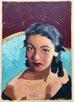 Glamorous Young Woman Illustration