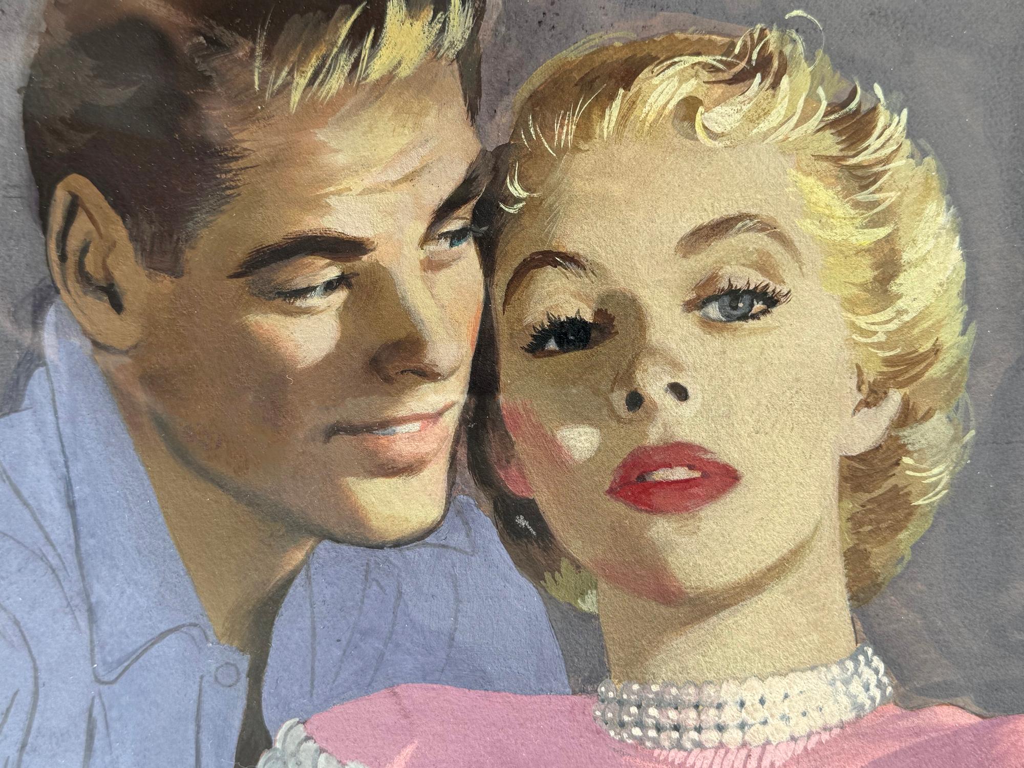 Ilustración Cosmopolita de Mediados de Siglo Narrativa Familiar Surrealista en venta 3