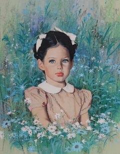 Portrait of a Girl with Flowers