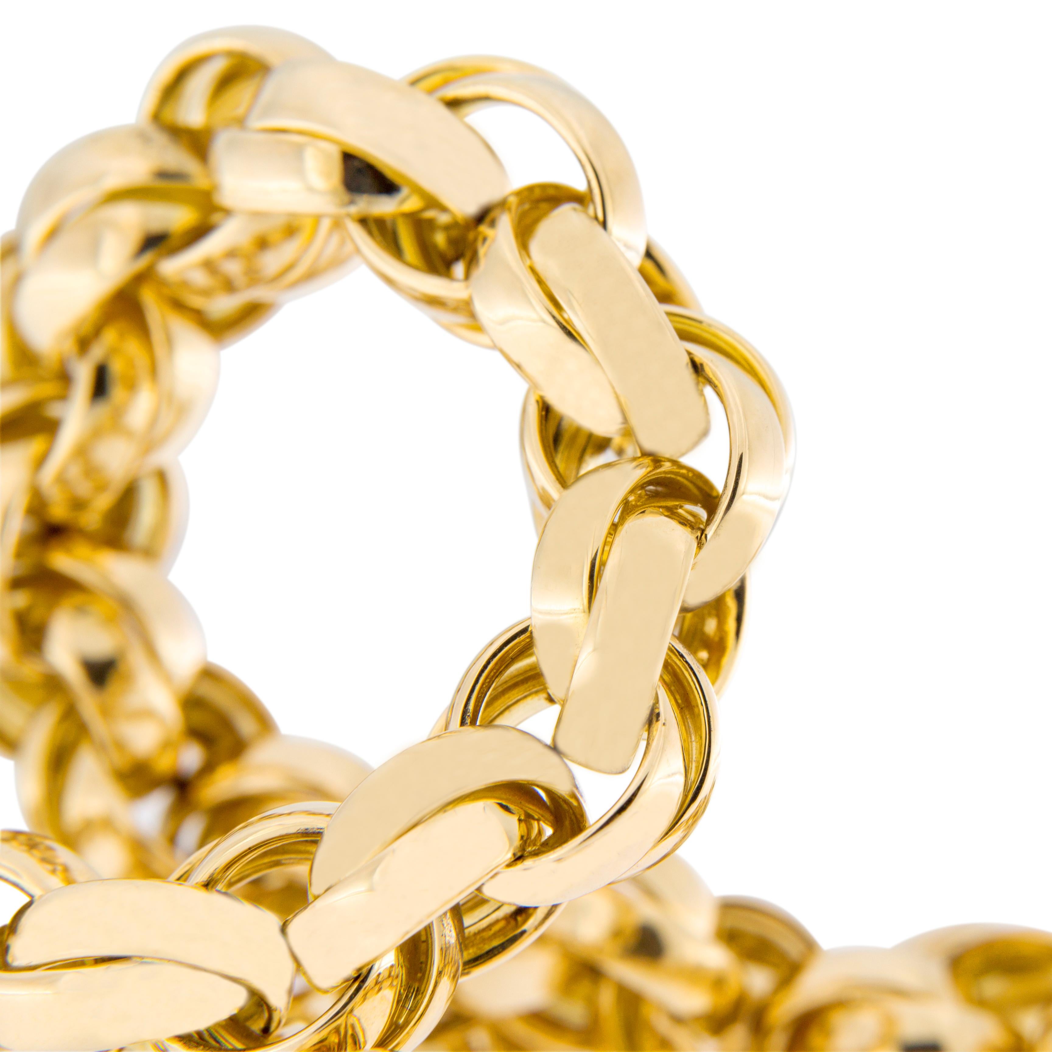 Jona 18 Karat Yellow Gold Chain Link Necklace 1